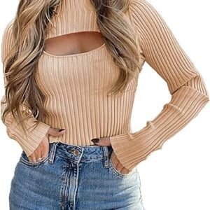 Chic 2-Piece Cutout Mock Neck Knit Sweater Set