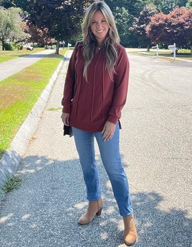 Chic Odosalii Women's Pleated Crewneck Sweatshirt