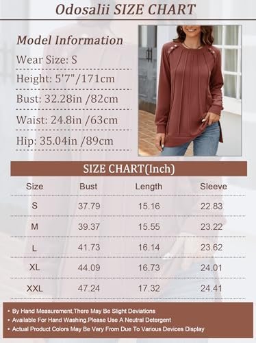 Chic Odosalii Women's Pleated Crewneck Sweatshirt