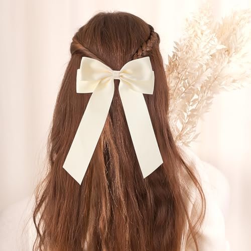 Chic Satin Hair Bows Set for Women & Girls