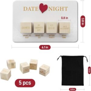 Elevate Date Night: Fun Wooden Dice for Couples
