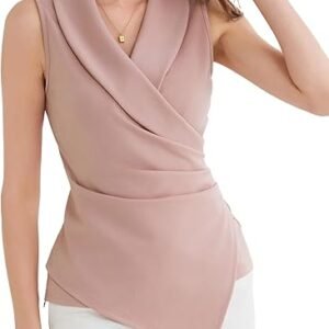 Grace Karin Women's Elegant Wrap V-Neck Summer Blouse