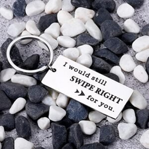 Humorous 1st Anniversary Keychain Gift for Couples