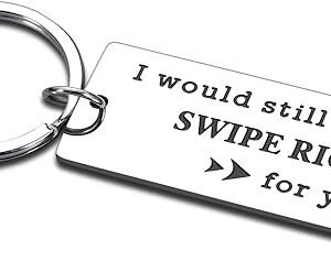 Humorous 1st Anniversary Keychain Gift for Couples