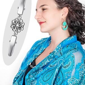 Jetec Vintage Sweater Shawl Clips - 4 Elegant Styles