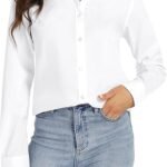 J.VER Women's Stretch Button Down Shirt - Chic & Versatile