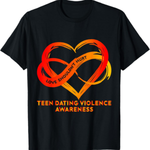 Support Teen Dating Violence Awareness - Orange Ribbon T-Shirt