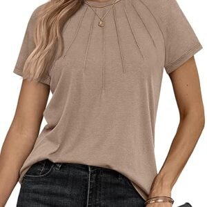 Trendy Knit Blouse: Stylish Casual Tee for All Seasons