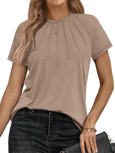Trendy Knit Blouse: Stylish Casual Tee for All Seasons