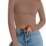 Trendy Queen Y2K Long Sleeve Crop Tops for Teens