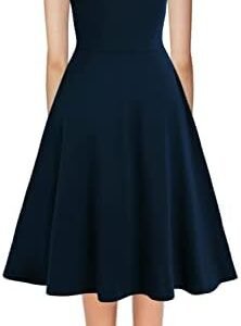 Vintage Floral A-Line Dress with Pockets for Every Occasion